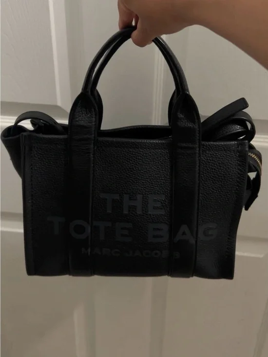 Marc Jacobs Black The Tote Bag Mini Leather Satchel