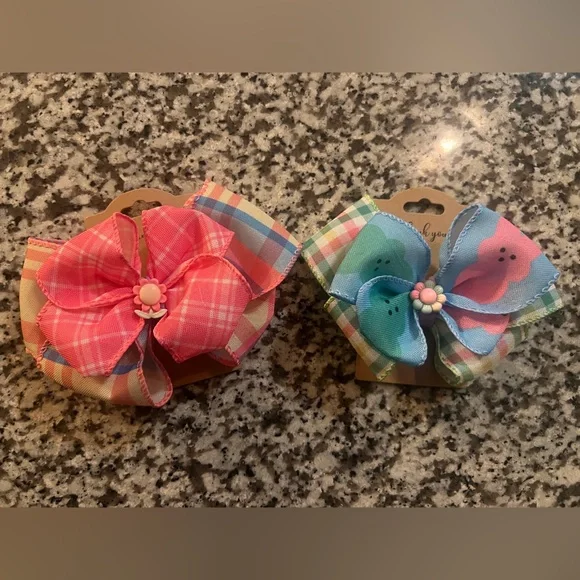 Colorful Plaid Hair Bows for Kids