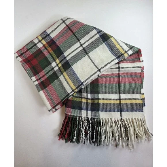 Pottery Barn Throw Blanket Tartan Denver Plaid 50
