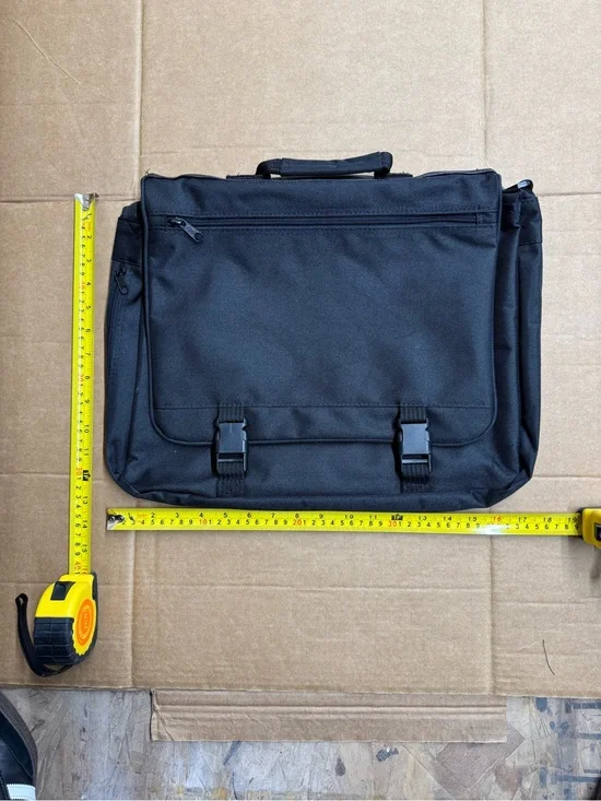 Black Men's Briefcase Messenger Bag - Unbranded