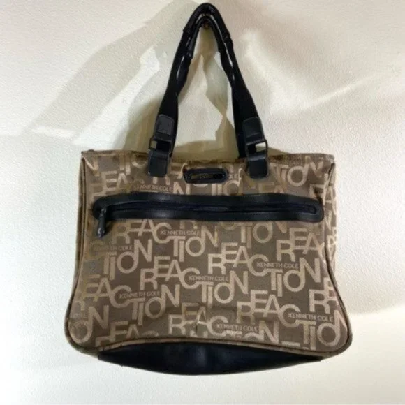 Vintage Kenneth Cole Reaction Canvas/Tapestry Brief Case.