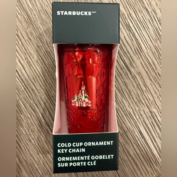 Starbucks Disney’s Magic Kingdom - COLD CUP ORNAMENT KEY CHAIN