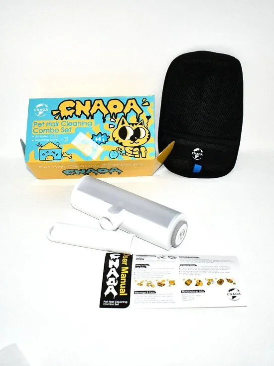 CNAOA Pet Hair Removal Set, Glove & Reusable Roller, Fur Remover, NWT