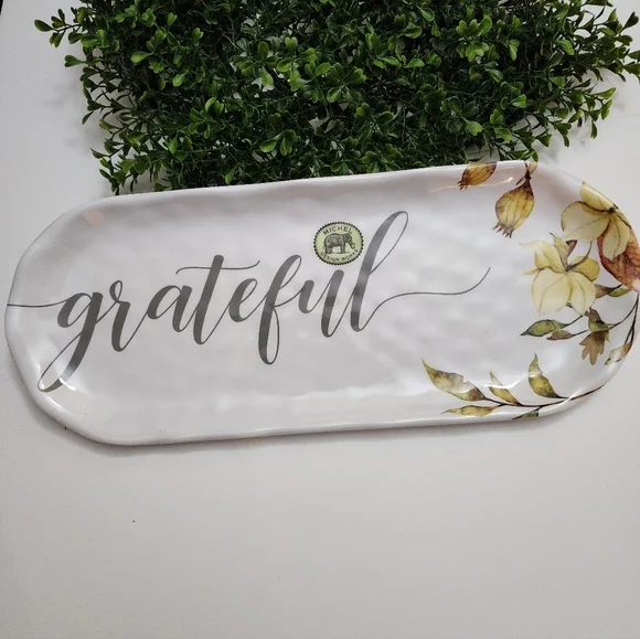 Michel Design Grateful Accent Tray Platter Serveware