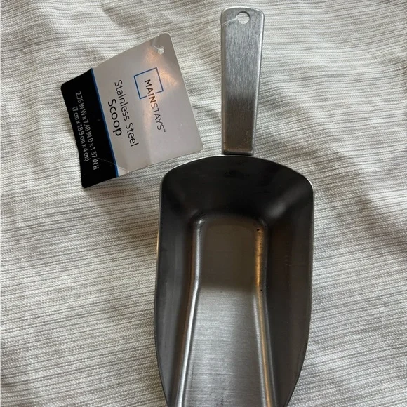 New Stainless steel ice scoop mainstays scoop with handle