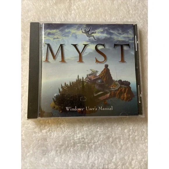 Myst PC 1996 MPC Classic Windows Game Original CD ROM‎ User Manual