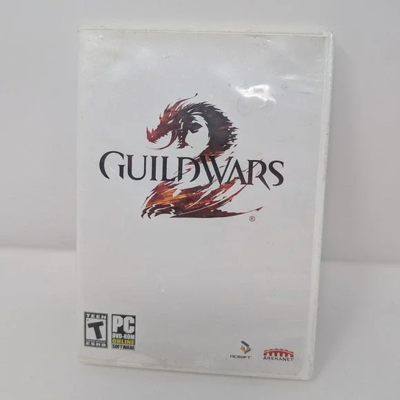 Guild Wars 2 PC Game DVD-ROM ArenaNet 2-Disc Set with Manual and Serial‎ Code