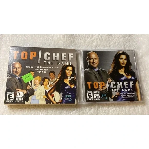 Top‎ Chef The Game CD Rom Software 2009 Foodies Cooking Love Padme Lakshmi Tom