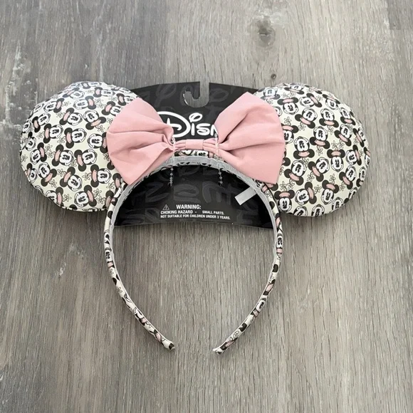 Disney Minnie Mouse Pink and Black Ear Headband