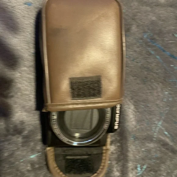 Olympus Digital Camera with Brown Case