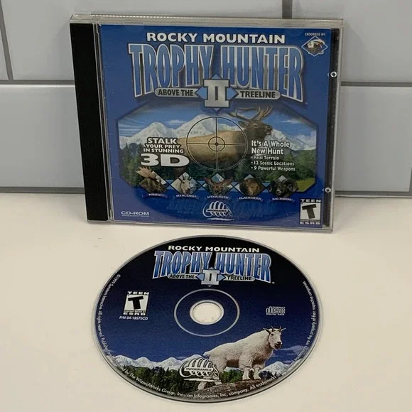 Rocky Mountain Trophy Hunter II Above the Treeline PC Game 1999 WizardWorks