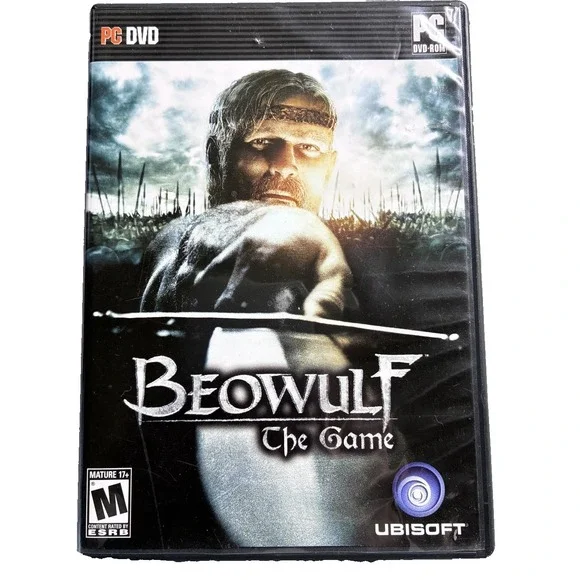 Beowulf The Game PC DVD ROM Ubisoft Action Adventure Mature 17+ Disc and‎ Manual
