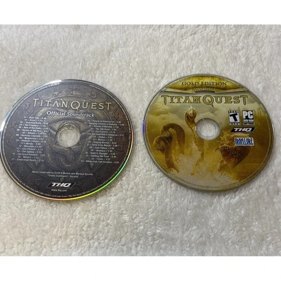 Titan Quest Gold Edition PC CD‎ ROM 2007 DISCS ONLY Soundtrack