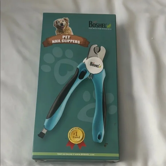 Blue and Black Dog Grooming Tool