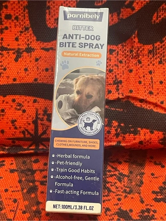 Parnibely Bitter Anti-Dog Bite, Anti-Chewing Spray Herbal Formula NEW 11/2028