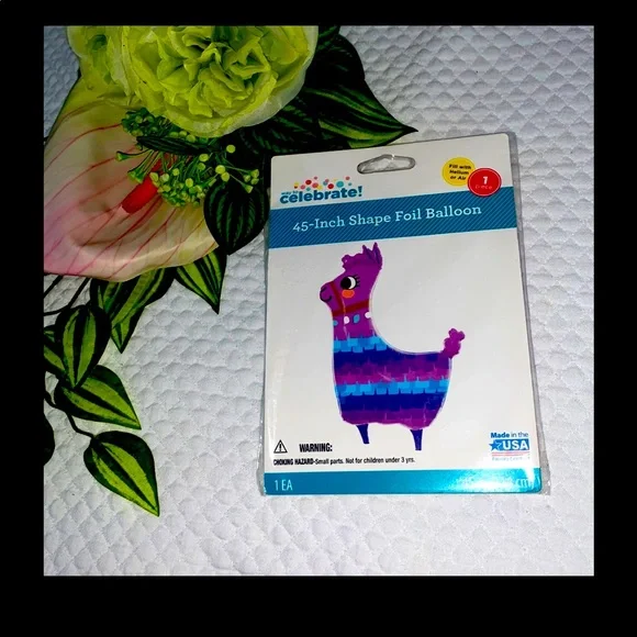 Llama Balloon - 45-inch Shape Foil Balloon 💭 💜