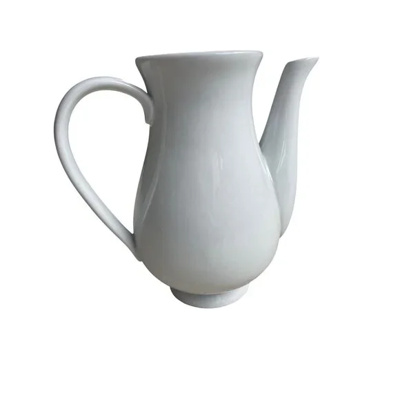 Pottery Barn Ceramic Pitcher Coffee Pot Cottage Core Farmhouse French Country