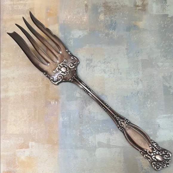 Wm A Rogers 1901 Hanover Cold Meat Serving Fork