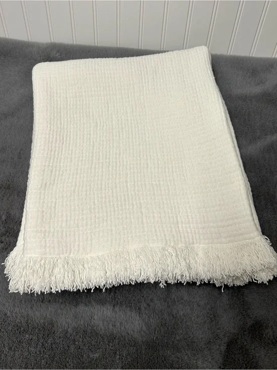 Pottery Barn cloud gauze throw