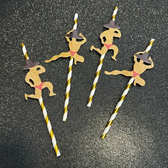 Male dancer straws