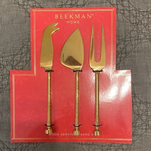 Gold Cheese Knife Trio