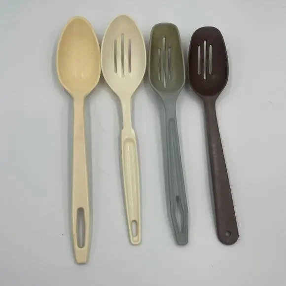 Bundle 4 Vintage Nylon Slotted Serving Spoons King Kraft MCM USA