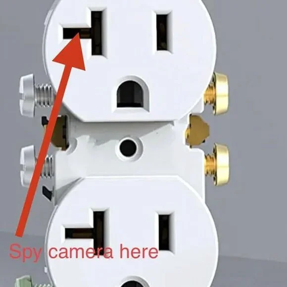 4K Hardwired Outlet Camera WiFi Home Security Monitor Motion Detect Audio Video