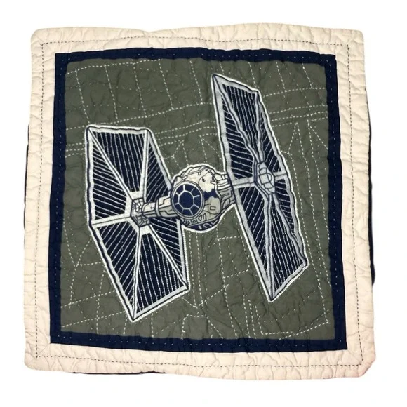 Pottery Barn Teen Kids Star Wars EURO SHAM Tie Fighter Pillow Sham 26