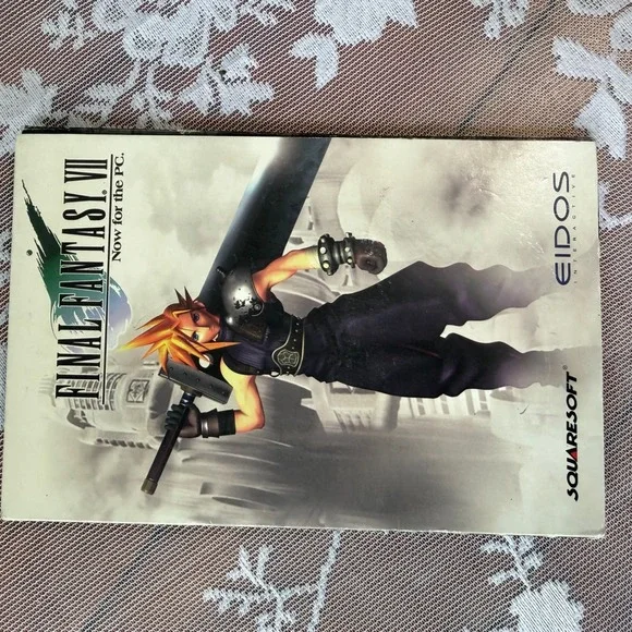 UNTESTED Eidos Final Fantasy VII PC Game Big Box 1998 3-Disc Set Manual Complete