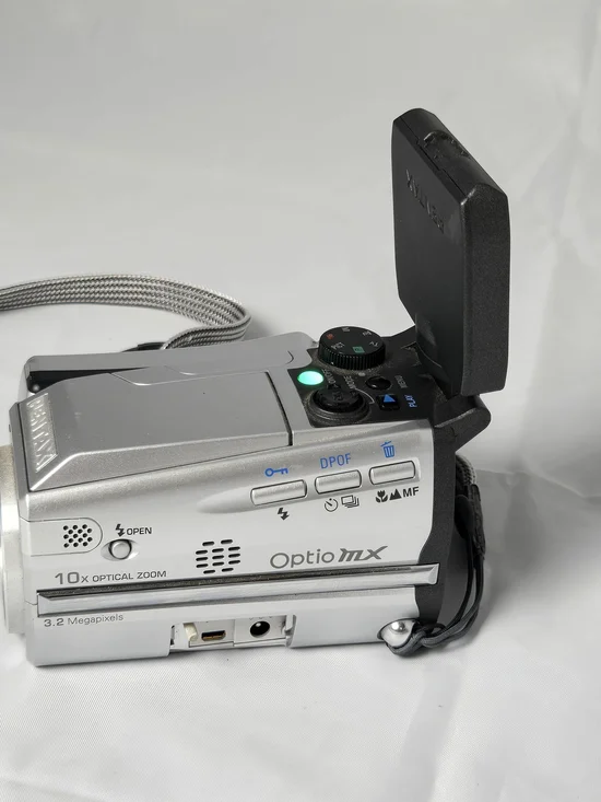 Pentax silver and black Optio MX Digital Camera