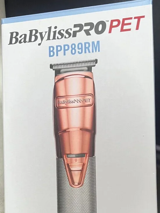 BabylissPro Pet Trimmer Grooming Tool Rose Gold Metal BPP89RM