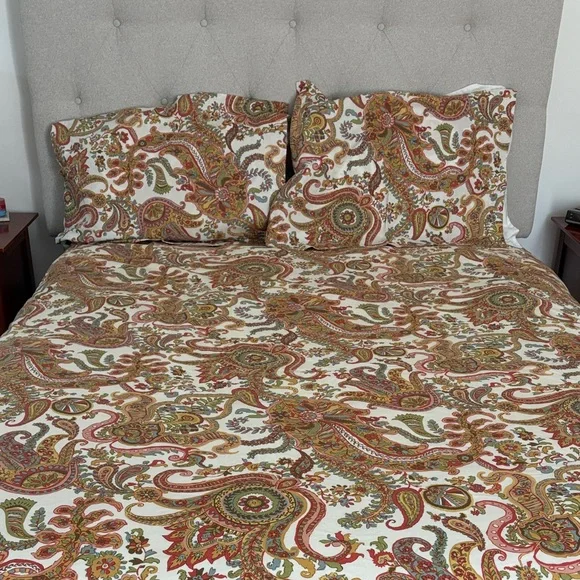 Pottery Barn Queen Duvet and Set of Shams