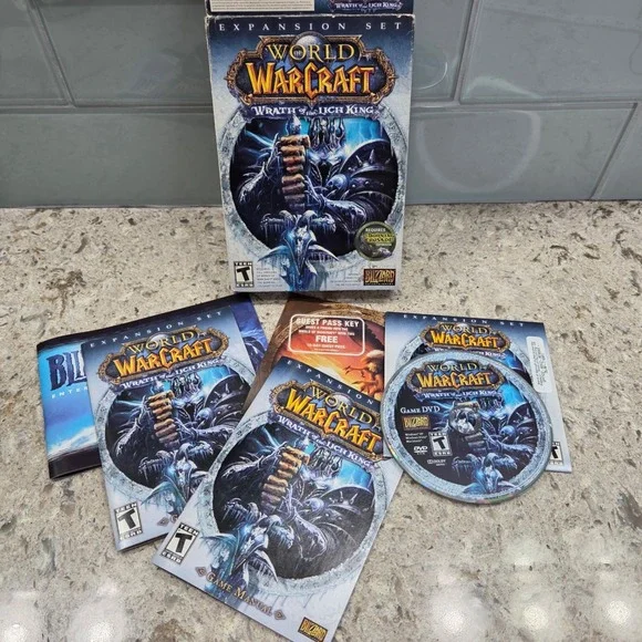 World of Warcraft Wrath of the‎ Lich King PC Expansion Game 2008 Blizzard
