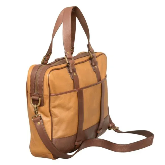 Cole Haan Rustic Zip Top Briefcase Laptop Bag