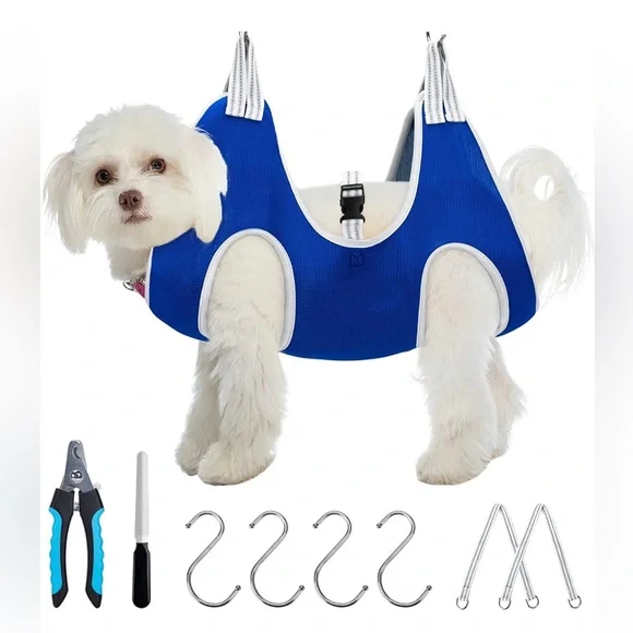 🆕 Pet Grooming Hammock for Small Dogs