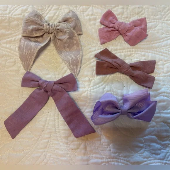 Girls Purple Bow Bundle-4 Little Poppy Co, 1 Target