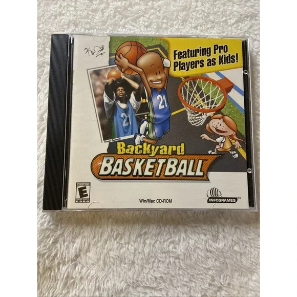 Backyard Basketball PC CD ROM Game Win Mac Infogames 2001 Vtg USA