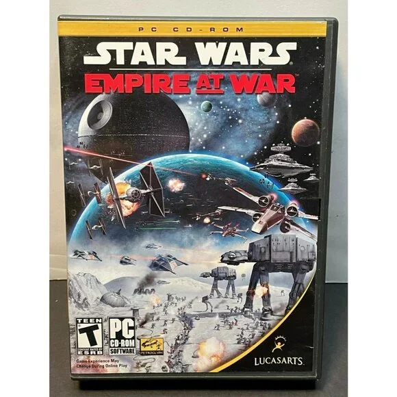 Star Wars Empire at War PC game 2006 cd rom Lucas Arts computer