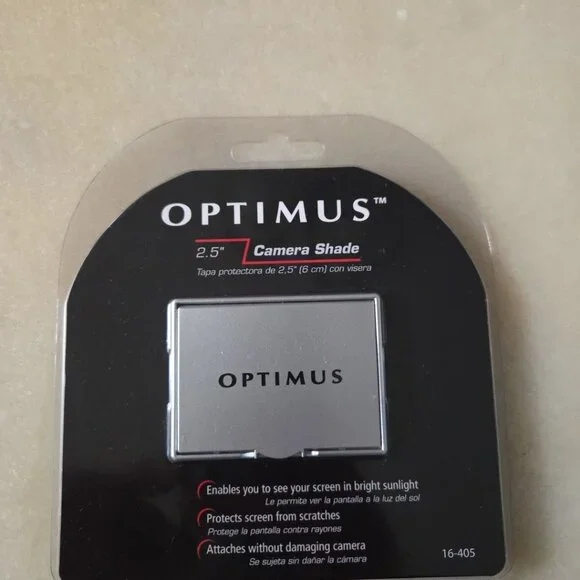 Optimus 2 ½” Screen Shade for Digital Cameras