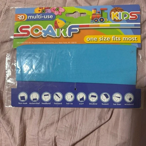 New Kids Multi-Use Blue Scarf