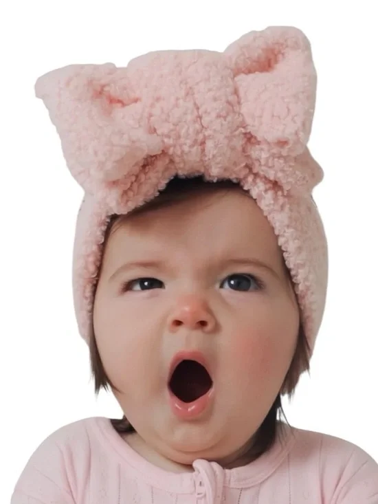 NWT Spearmintlove Teddy Bow in pink 0-12 months