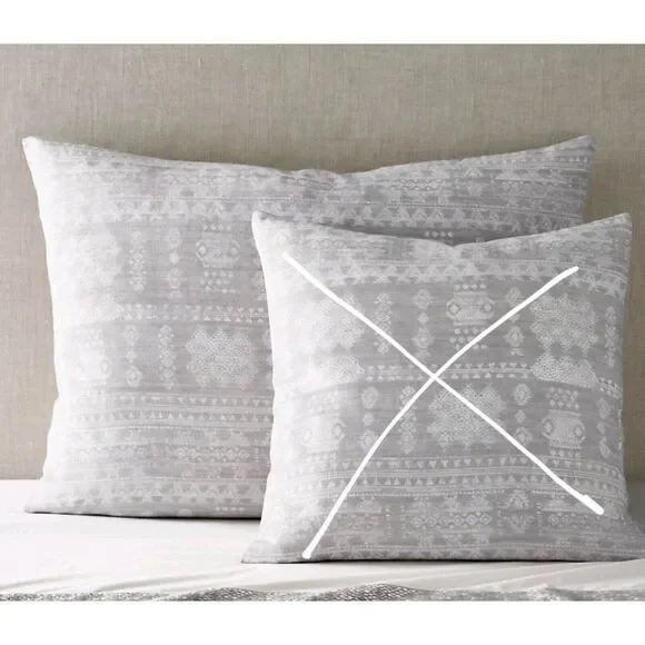 Restoration Hardware Linen GOA Sham For King Lounger Oversized Pillow Cover Sham