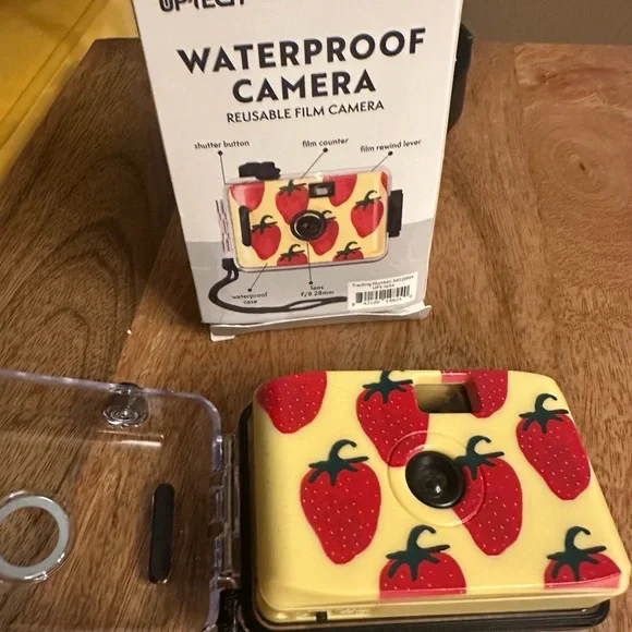 Strawberry Design Waterproof Film Camera
