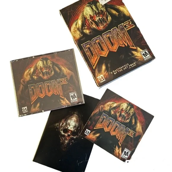 Doom 3 PC 2004 CD ROM Windows Game. In box with booklets