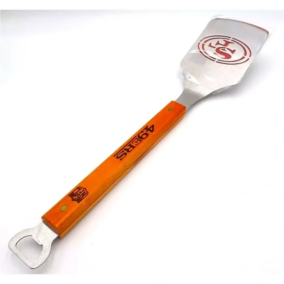 NFL San Francisco 49ers BBQ Spatula Sportula with Bottle Opener