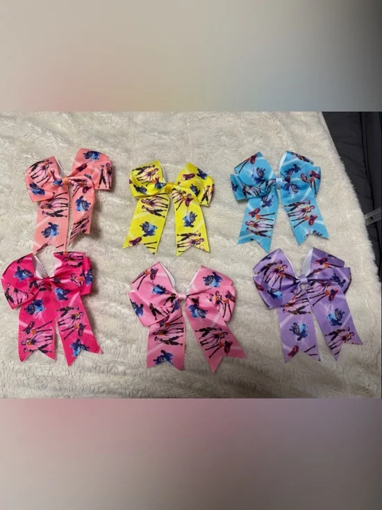 K-Pop Girls' Colorful Character Hair Bows - (choose 1)