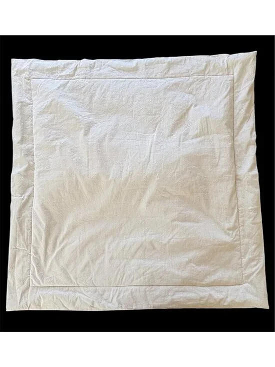 Restoration Hardware Verona Silk Blend Euro Shams Set Of Two 32 x 32 Beige