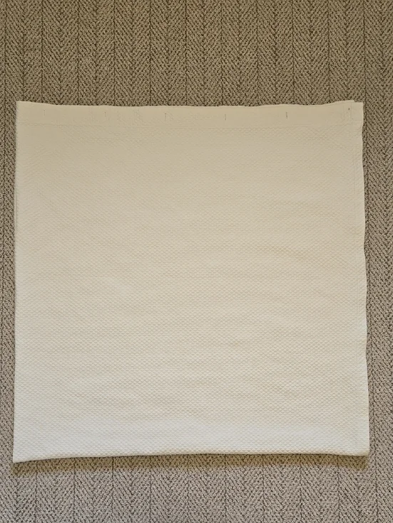 Restoration Hardware IVORY Diamond Matelassé Shower Curtain