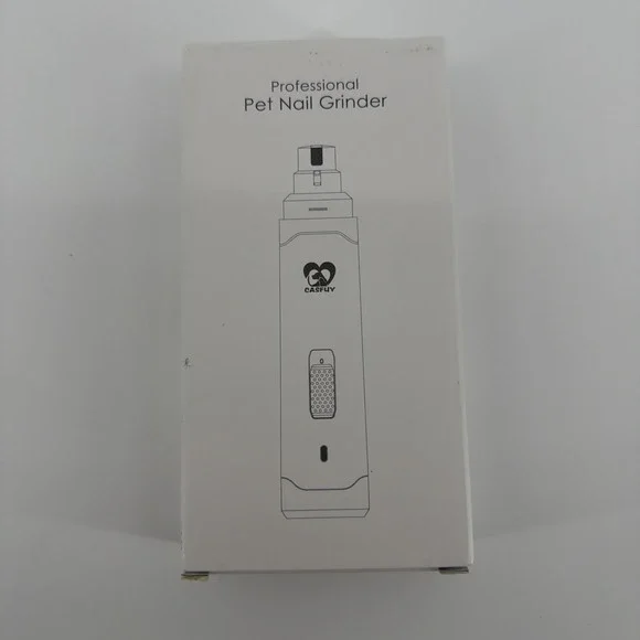 Casfuy Pet Nail Grinder Professional 2-Speed Rechargeable Trimmer Low Noise New
