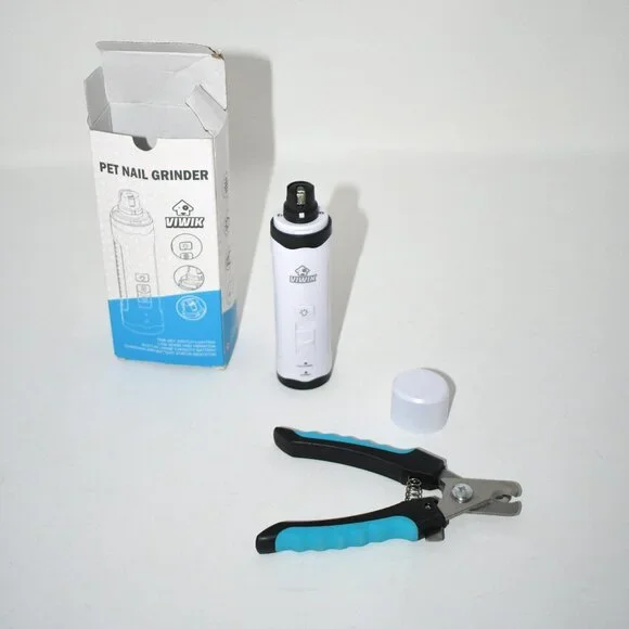 VIWIK Dog Nail Trimmers with LED Light – Electric Pet Nail Grinder & Clippers, 2